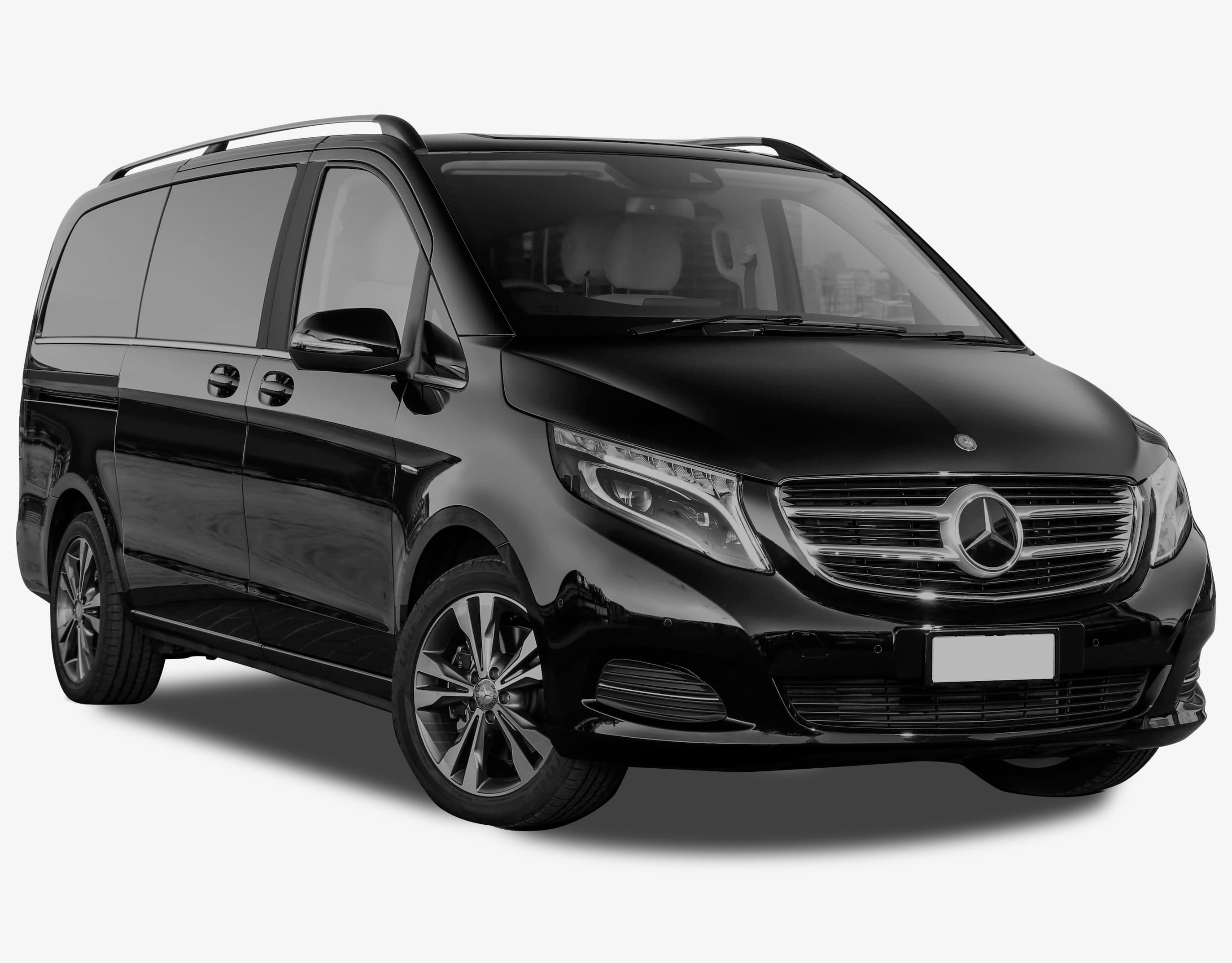 Black Mercedes-Benz V-Class van