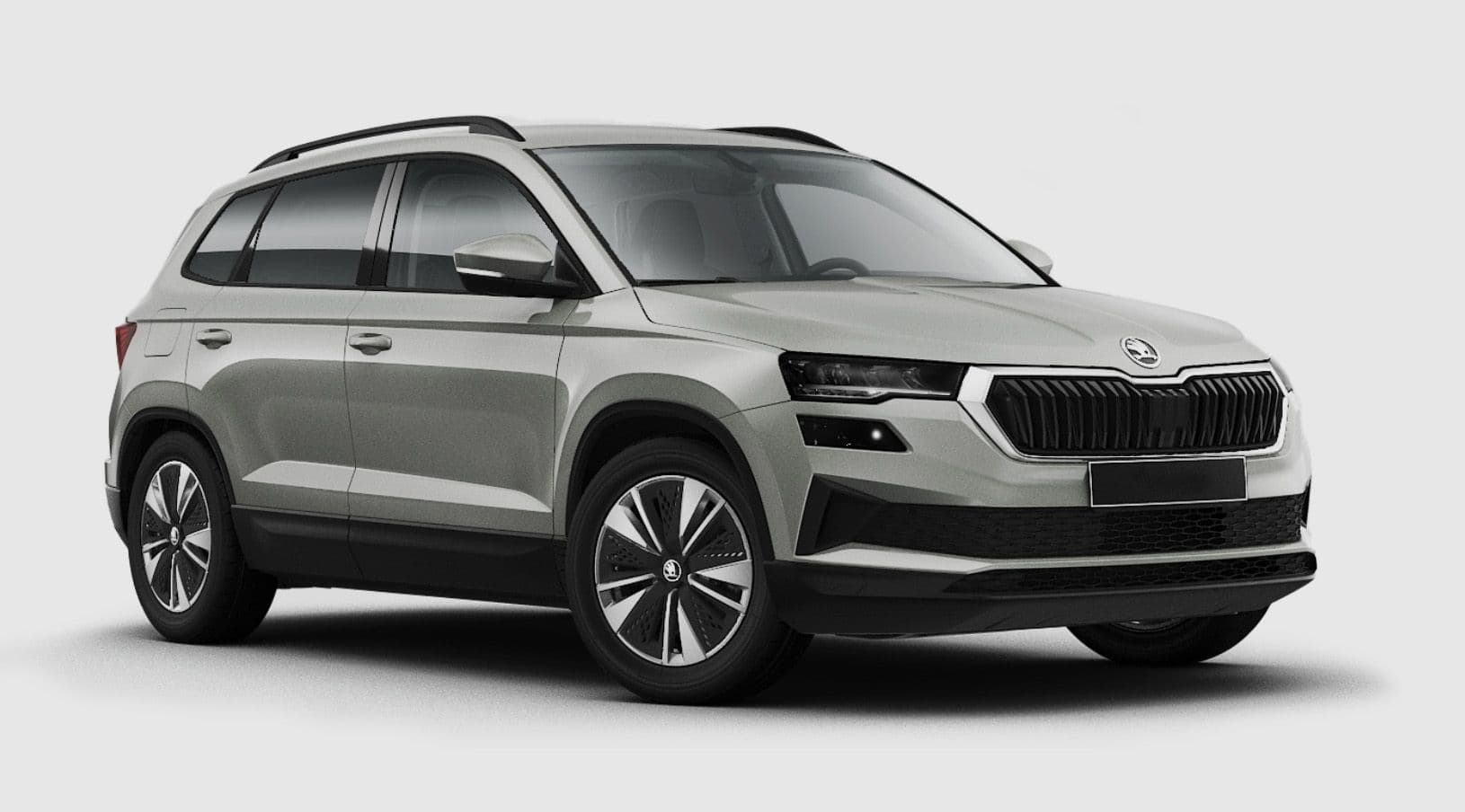 Silver Škoda Karoq SUV