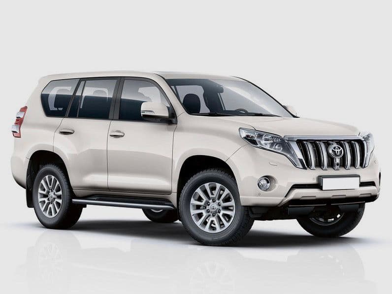 White Toyota Land Cruiser SUV