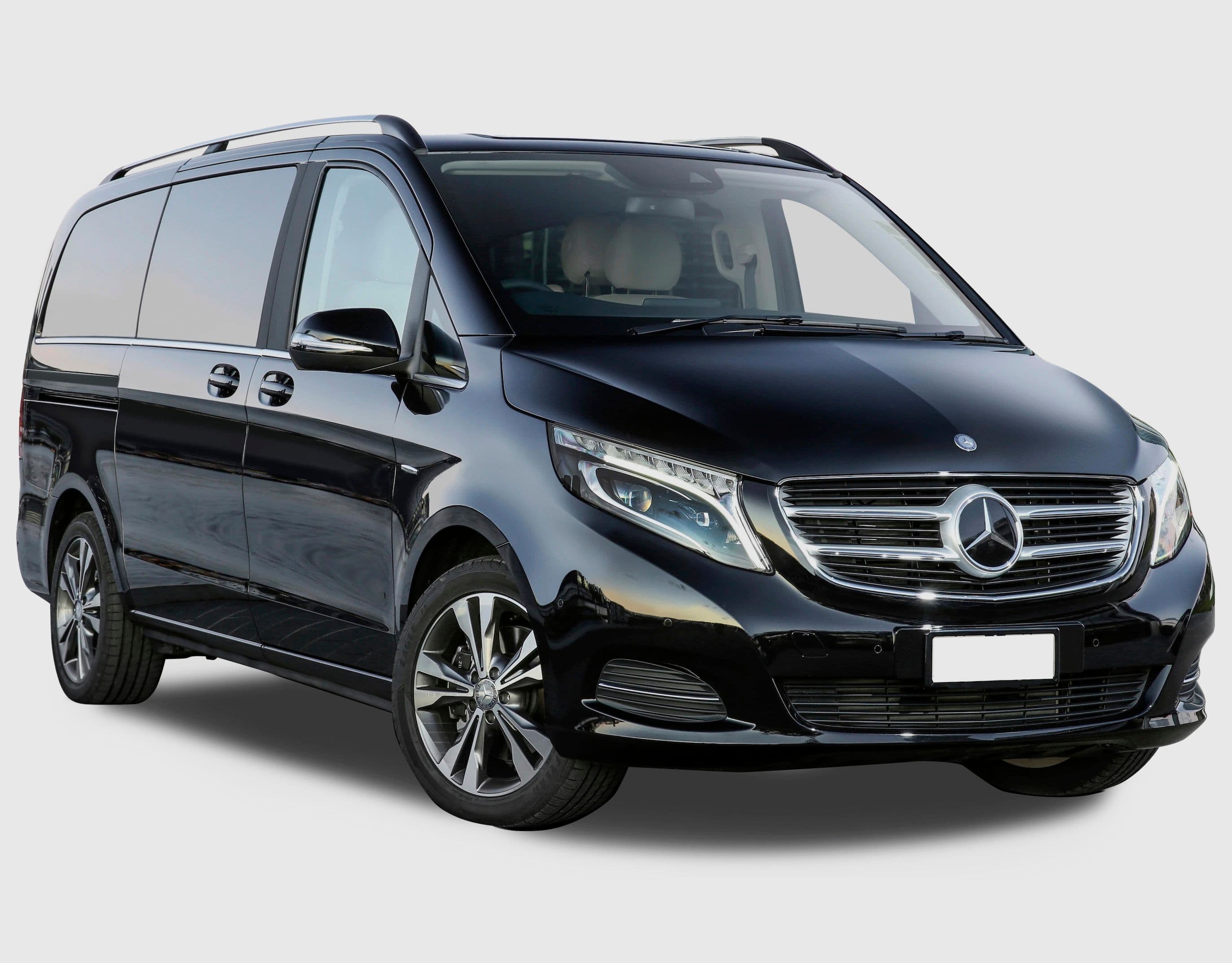 Black Mercedes-Benz V-Class van